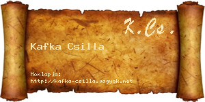 Kafka Csilla névjegykártya